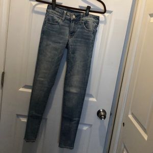 Light wash American Eagle jeans- low rise